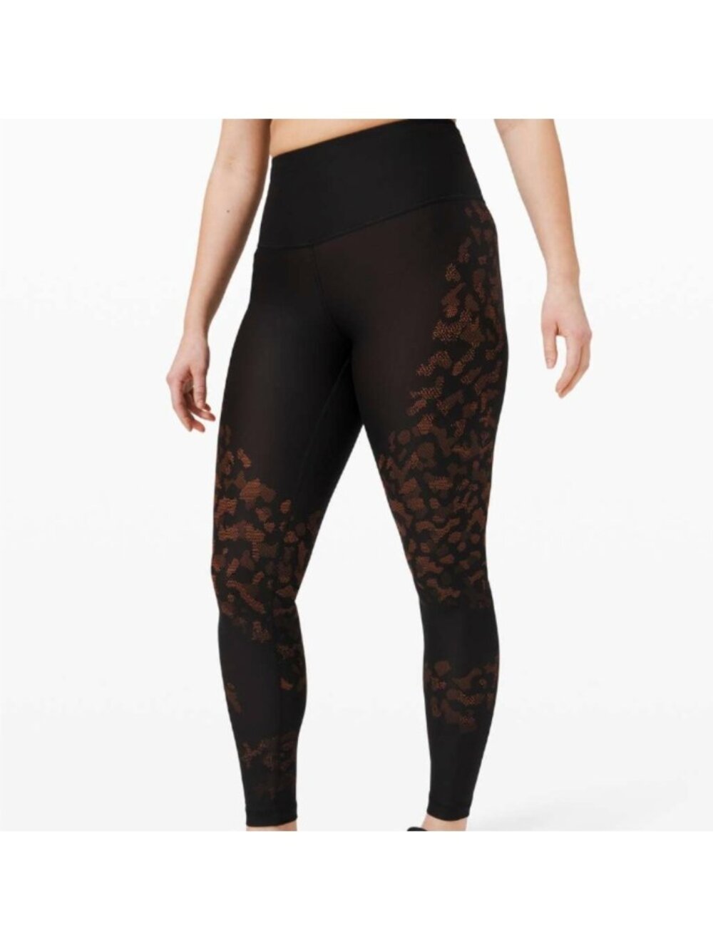 Lululemon Mapped Out High Rise Tight 28" *Camo Black / Brick